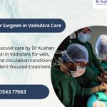 Vascular surgery care in Vadodara showing balloon angioplasty and stent placement for peripheral artery disease by Dr. Kushan Nanavati