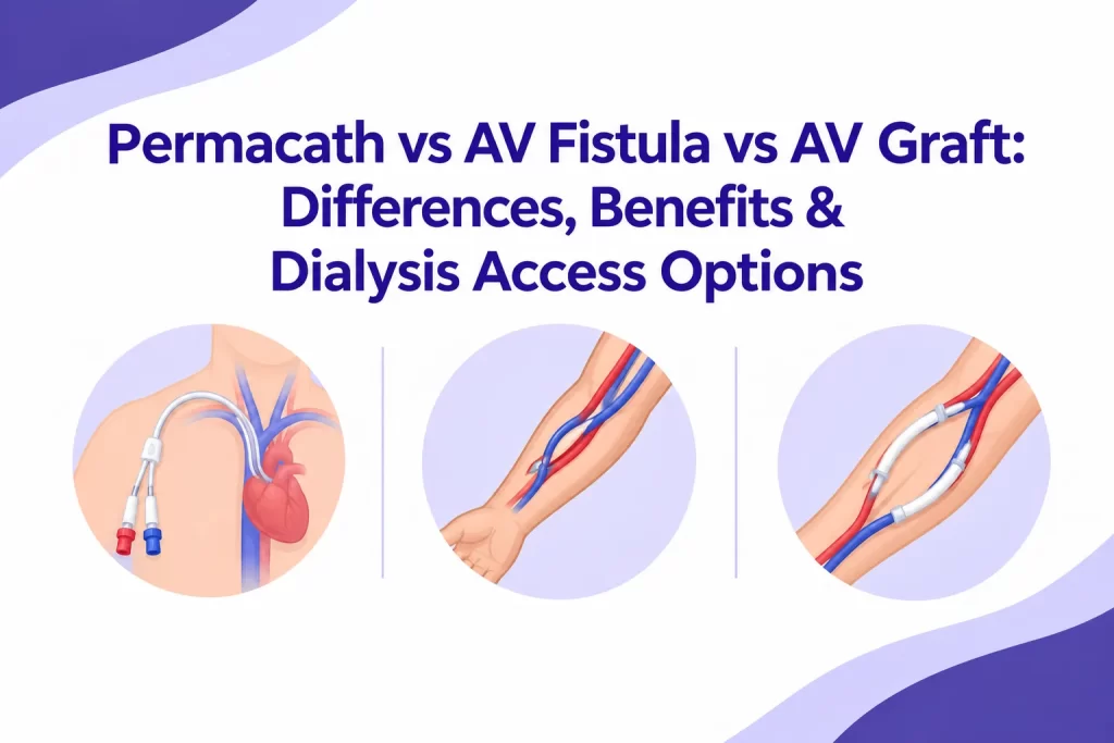 Permacath vs AV Fistula vs AV Graft